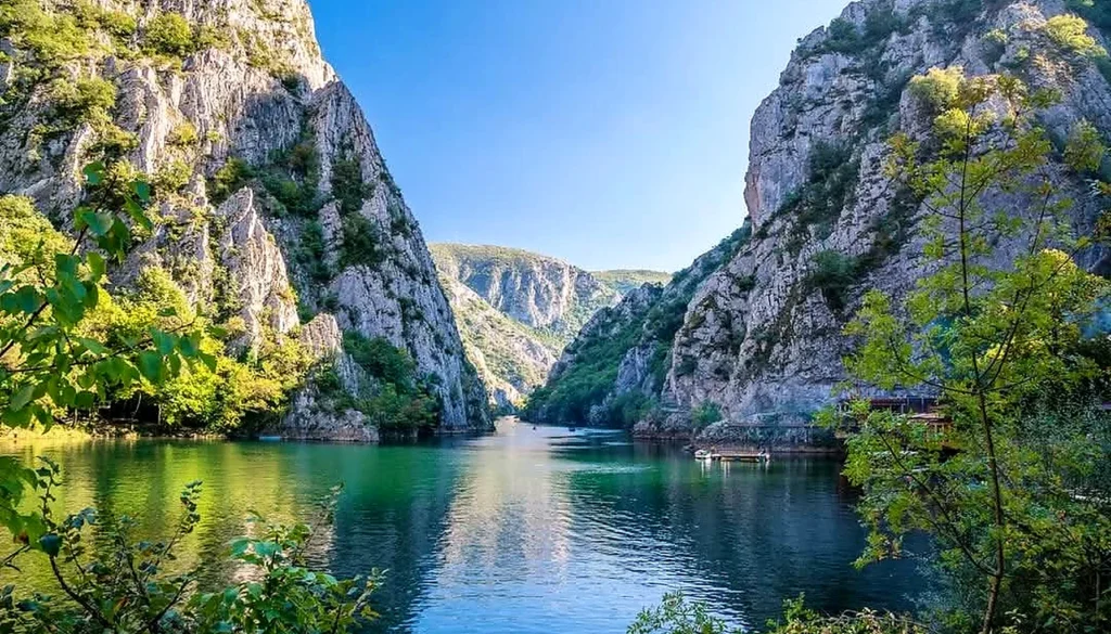 Matka Canyon and Lake Matka near Skopje